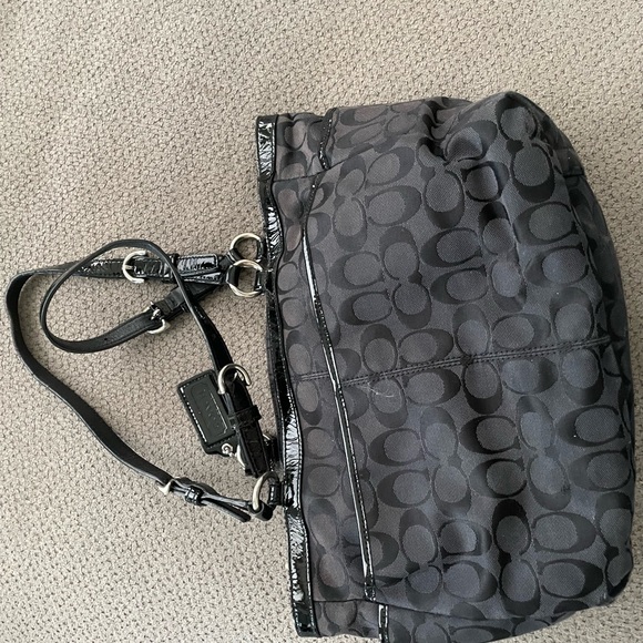 Black Signature Coach Purse - Picture 4 of 4